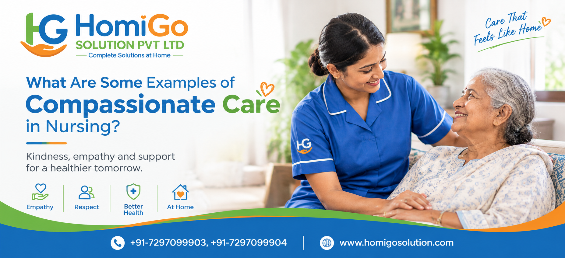 Homigo image a person helping elder person care by hoigo 